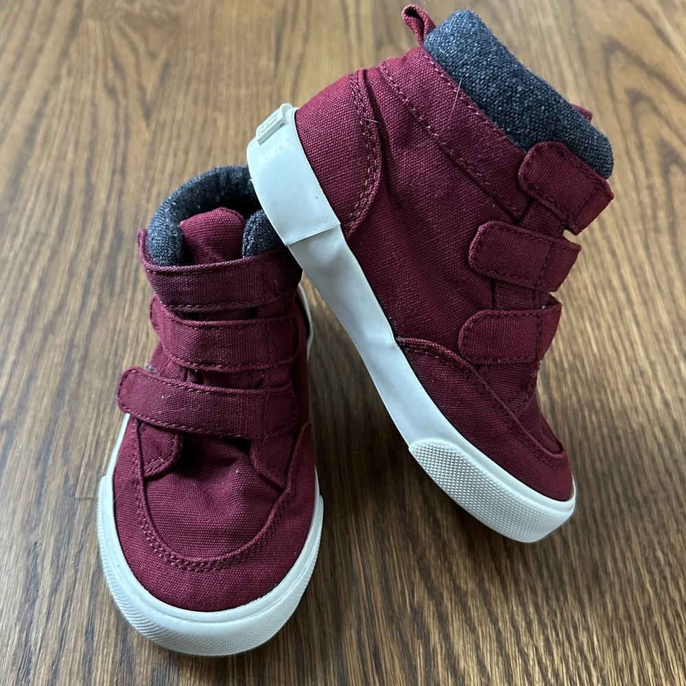 Old Navy Maroon High-Top Sneakers, toddler size 6